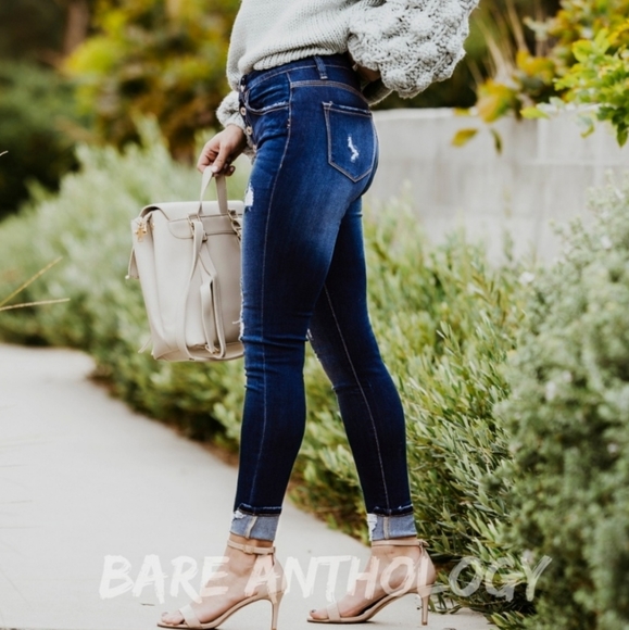 KanCan Button Fly Distressed Jeans - Picture 2 of 4